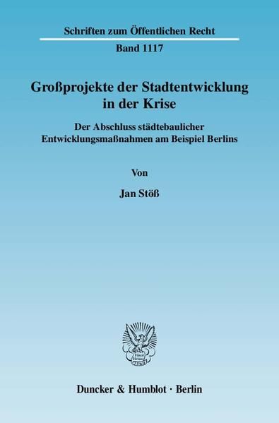 Produktbild: Gro&szlig;projekte der Stadtentwicklung in der Krise.