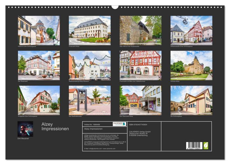 Produktbild: Alzey Impressionen (Wandkalender 2026 DIN A2 quer), CALVENDO Monatskalender