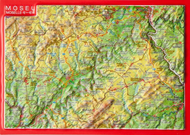 Produktbild: Markgraf, A: Reliefpostkarte Mosel