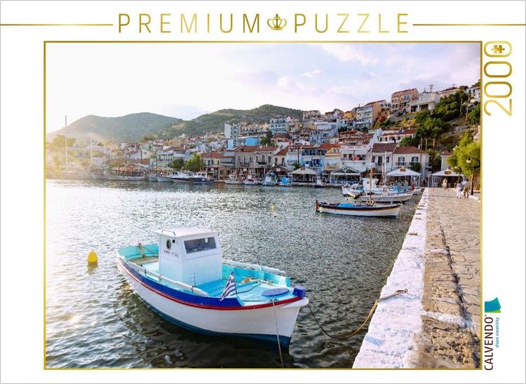 Produktbild: CALVENDO Puzzle Abendstimmung im Hafen von Pythagorion auf Samos | 2000 Teile Lege-Gr&ouml;&szlig;e 90x67cm Foto-Puzzle f&uuml;r gl&uuml;ckliche Stunden