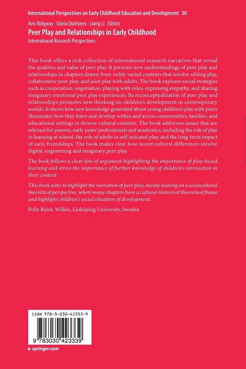 Produktbild: Peer Play and Relationships in Early Childhood