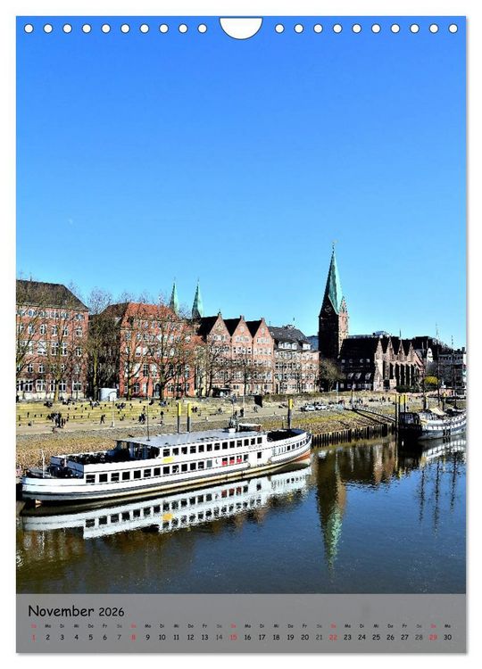 Produktbild: Freie Hansestadt BREMEN (Wandkalender 2026 DIN A4 hoch), CALVENDO Monatskalender