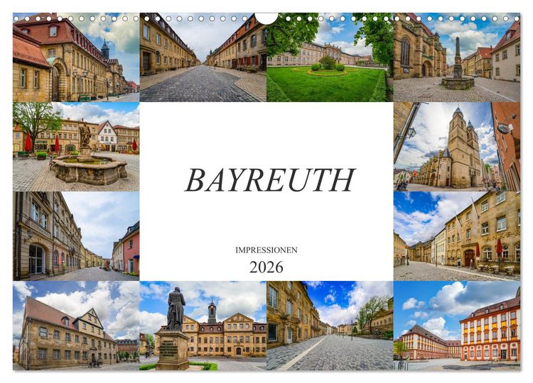 Produktbild: Bayreuth Impressionen (Wandkalender 2026 DIN A3 quer), CALVENDO Monatskalender