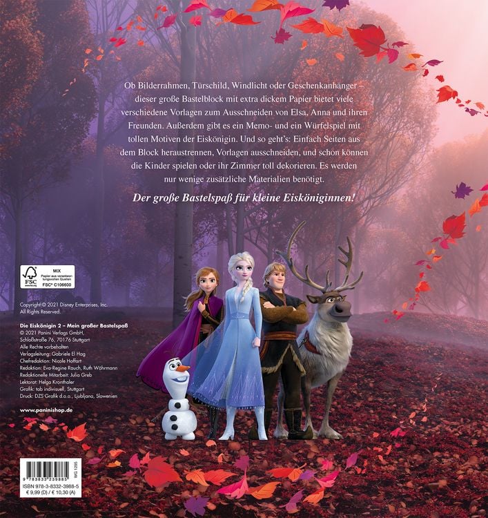 Produktbild: Disney Die Eisk&ouml;nigin 2: Mein gro&szlig;er Bastelspa&szlig;