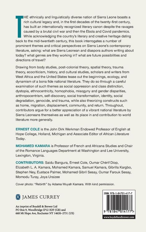 Produktbild: The Literature of Contemporary Sierra Leone