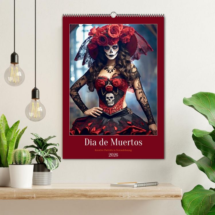 Produktbild: Dia de Muertos Kreative Portr&auml;ts in Festanlehnung (Wandkalender 2026 DIN A2 hoch), CALVENDO Monatskalender