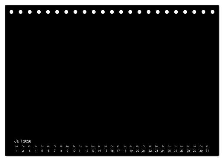 Produktbild: Bastelkalender: DIY Kreativ-Kalender -schwarz- (Tischkalender 2026 DIN A5 quer), CALVENDO Monatskalender