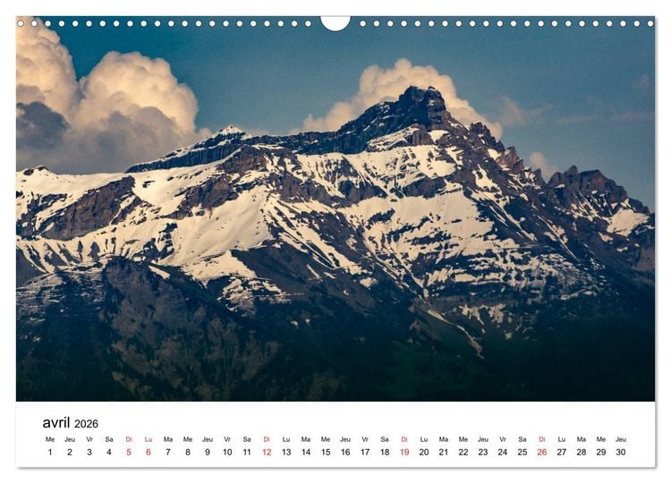Produktbild: Randonn&eacute;es en Suisse Les Alpes vaudoises (Calendrier mural 2026 DIN A3 vertical), CALVENDO calendrier mensuel