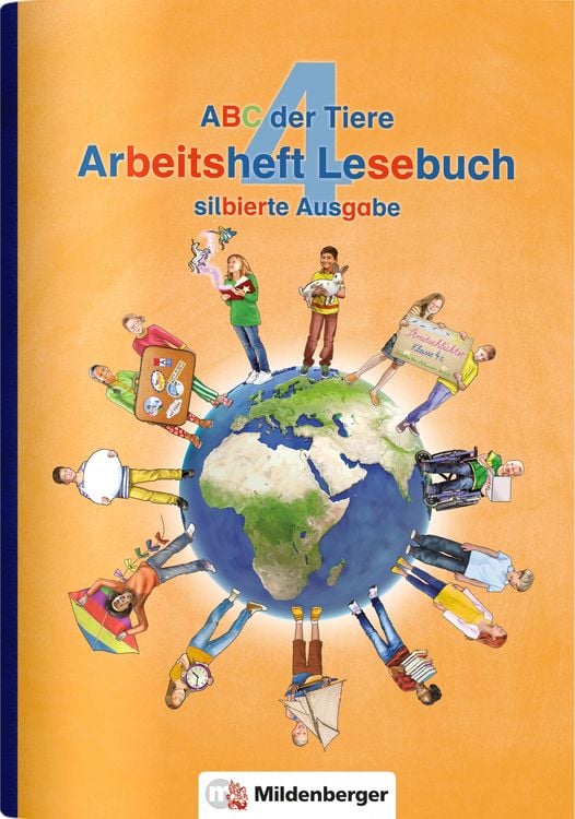 Produktbild: ABC der Tiere 4 &ndash; Arbeitsheft Lesebuch, silbierte Ausgabe