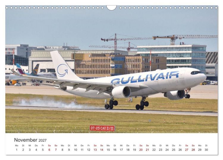 Produktbild: Flugzeugimpressionen auf dem Flughafen (Wandkalender 2027 DIN A3 quer), CALVENDO Monatskalender