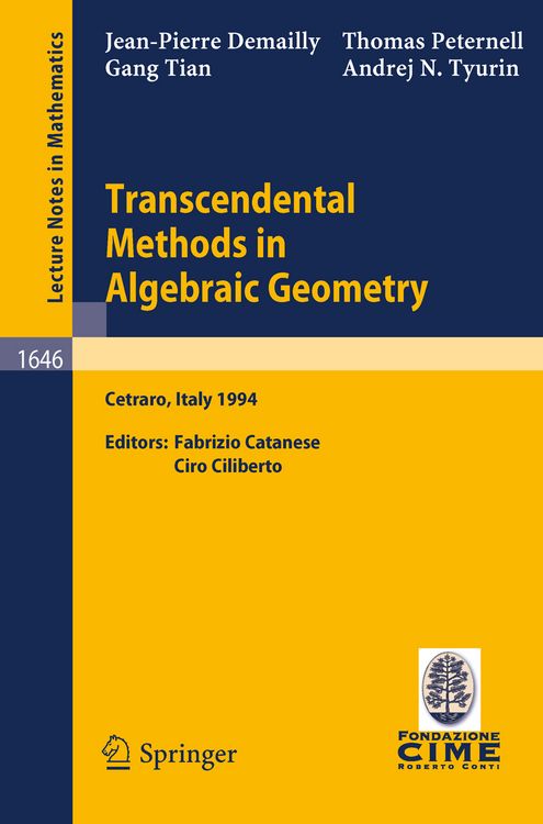 Produktbild: Transcendental Methods in Algebraic Geometry