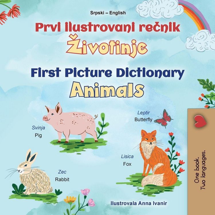 Produktbild: First Picture Dictionary - Animals (Serbian English Bilingual Children's Book - Latin Alphabet)