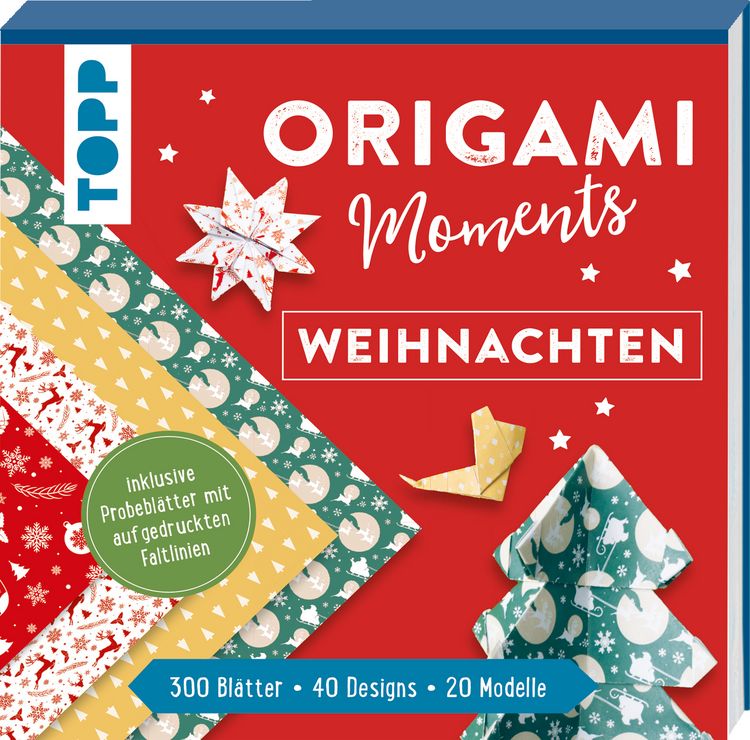 Produktbild: Origami Moments - Weihnachten. Der perfekte Faltspa&szlig; f&uuml;r Winter & Weihnachten