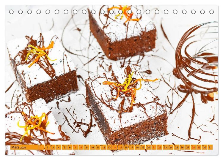 Produktbild: DESSERTVARIATIONEN (Tischkalender 2026 DIN A5 quer), CALVENDO Monatskalender