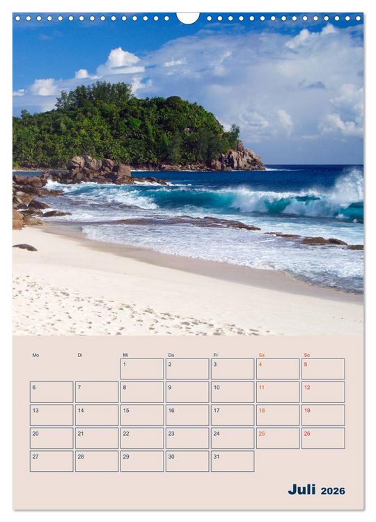 Produktbild: Mahe - Inselparadies der Seychellen (Wandkalender 2026 DIN A3 hoch), CALVENDO Monatskalender