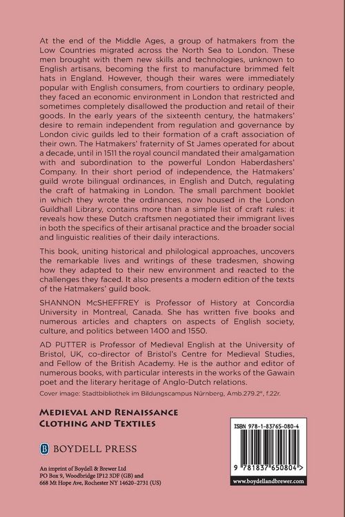 Produktbild: Dutch Hatmakers of Late Medieval and Tudor London