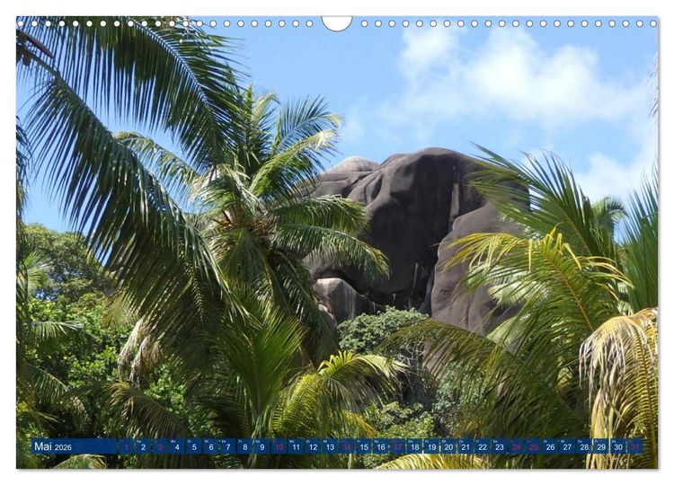 Produktbild: Seychellen - Wild und Sch&ouml;n (Wandkalender 2026 DIN A3 quer), CALVENDO Monatskalender
