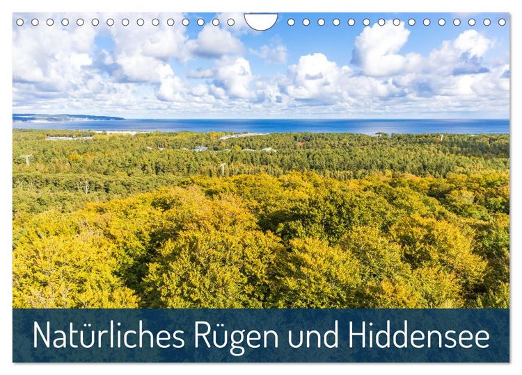 Produktbild: Nat&uuml;rliches R&uuml;gen und Hiddensee (Wandkalender 2026 DIN A4 quer), CALVENDO Monatskalender