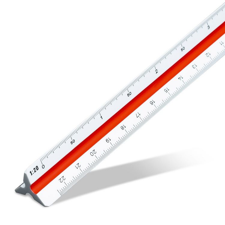Produktbild: ARISTO College Dreikantma&szlig;stab (A) 1:20:25:50:75:100:125,im Ecoblister