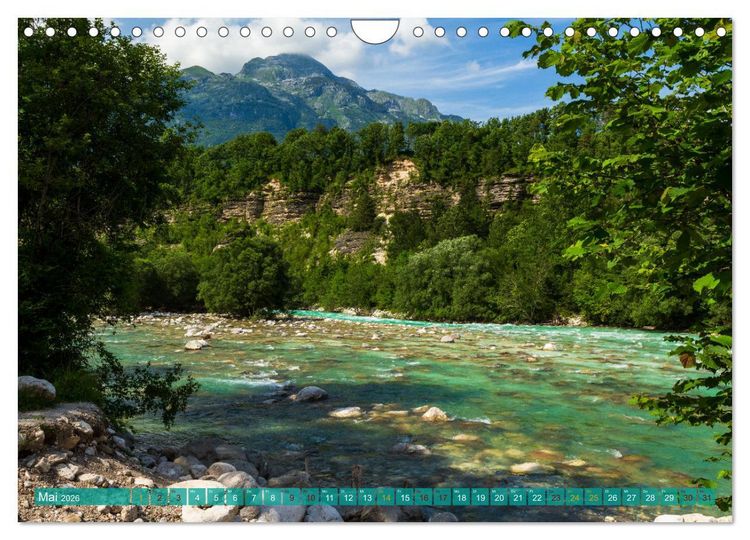 Produktbild: Reise durch das Soca-Tal - Unterwegs im sch&ouml;nen Slowenien (Wandkalender 2026 DIN A4 quer), CALVENDO Monatskalender