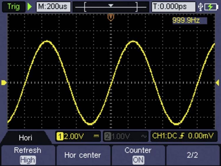 Produktbild: VOLTCRAFT DSO-2072H Hand-Oszilloskop 70 MHz 2-Kanal 250 MSa/s 8 kpts 8 Bit Handger&auml;t, Funktionsgenerator, Multimeter-Funktionen 1 St.