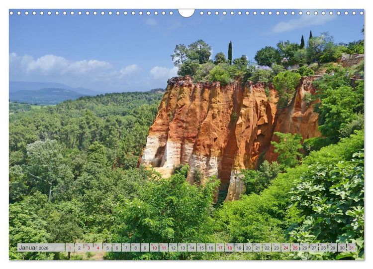 Produktbild: Spaziergang durch Roussillon (Wandkalender 2026 DIN A3 quer), CALVENDO Monatskalender