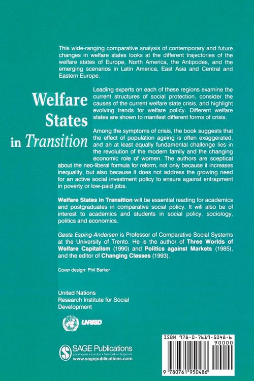 Produktbild: Welfare States in Transition
