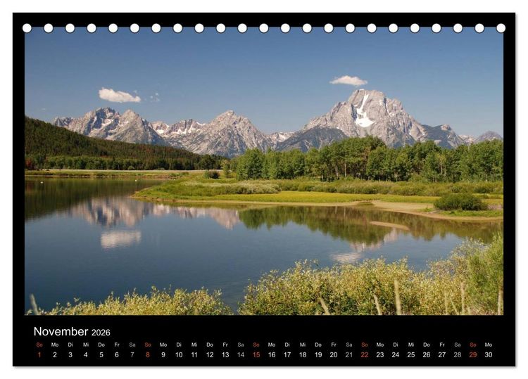 Produktbild: USA - Nordwesten (Tischkalender 2026 DIN A5 quer), CALVENDO Monatskalender