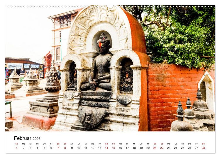 Produktbild: Impressionen aus Kathmandu (Wandkalender 2026 DIN A2 quer), CALVENDO Monatskalender