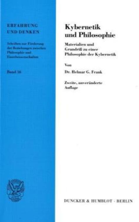 Produktbild: Kybernetik und Philosophie.