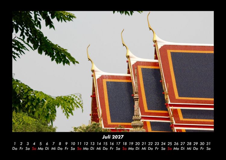 Produktbild: Tempel 2027 Fotokalender DIN A3