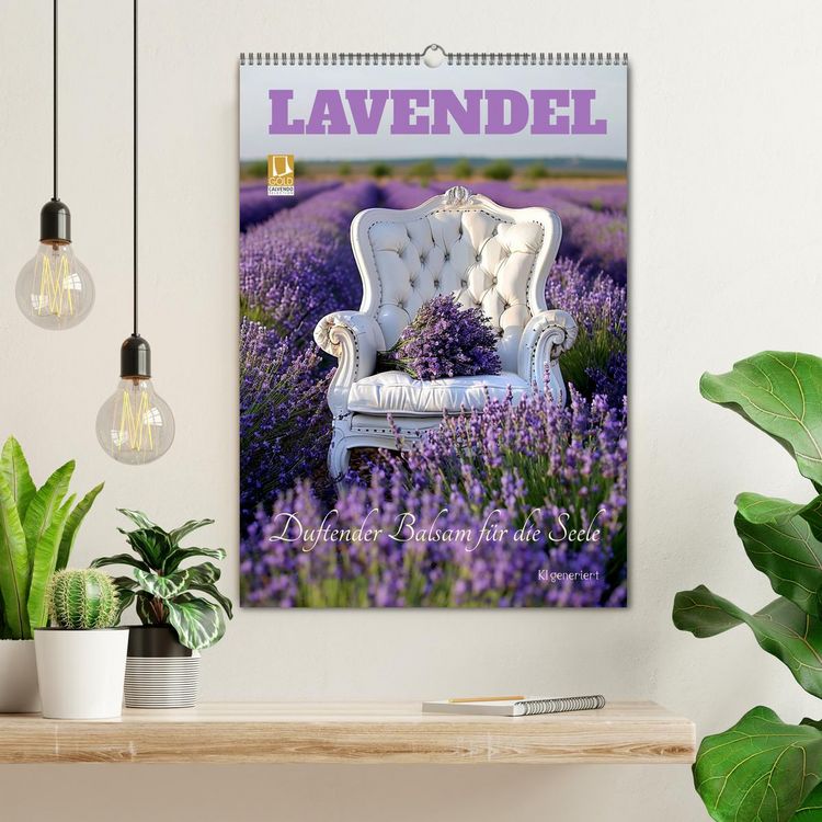 Produktbild: Lavendel (Wandkalender 2026 DIN A2 hoch), CALVENDO Monatskalender