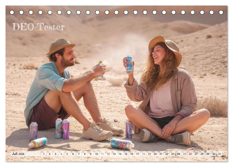 Produktbild: Lustige Berufe (Tischkalender 2026 DIN A5 quer), CALVENDO Monatskalender