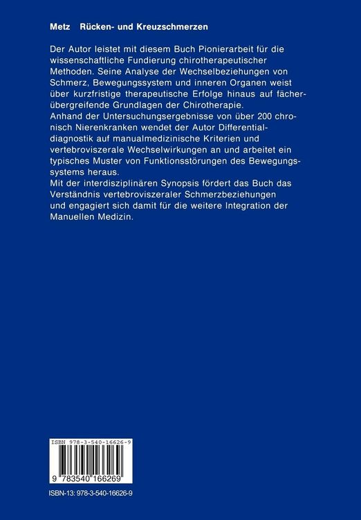 Produktbild: R&uuml;cken- und Kreuzschmerzen