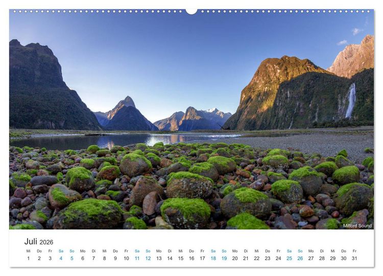 Produktbild: Neuseelands Berge (Wandkalender 2026 DIN A2 quer), CALVENDO Monatskalender