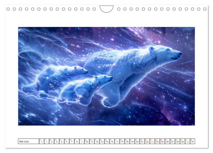 Produktbild: Tiere im Weltraum (Wandkalender 2026 DIN A4 quer), CALVENDO Monatskalender