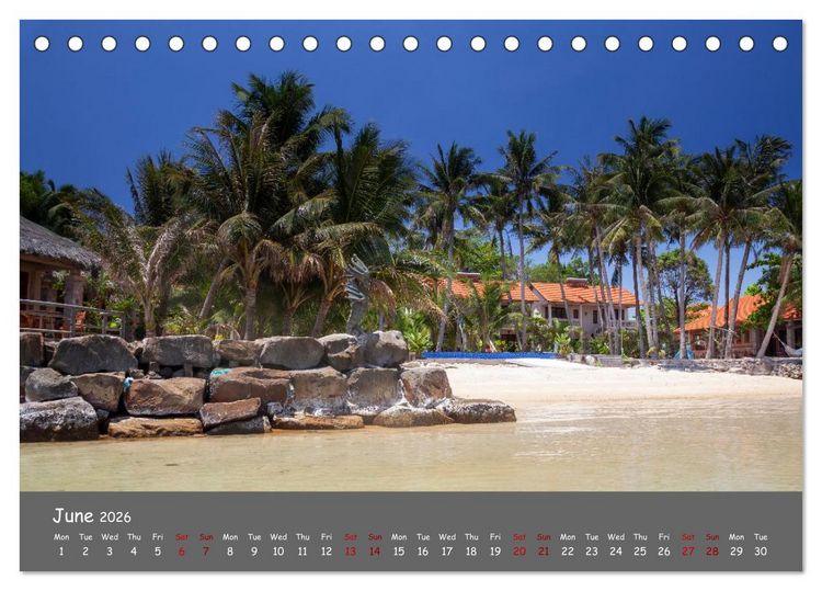 Produktbild: Vietnam`s most beautiful beaches (Desk Calendar 2026 DIN A5 landscape), CALVENDO 12 Month DeskCalendar