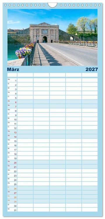 Produktbild: Familienplaner 2027 - Traumziel am Gardasee. Peschiera del Garda mit 5 Spalten (Wandkalender, 21 x 45 cm) CALVENDO