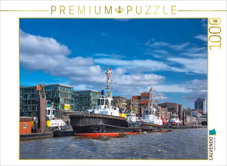Produktbild: CALVENDO Puzzle Die Hafenschlepper | 1000 Teile Lege-Gr&ouml;&szlig;e 64x48cm Foto-Puzzle f&uuml;r gl&uuml;ckliche Stunden