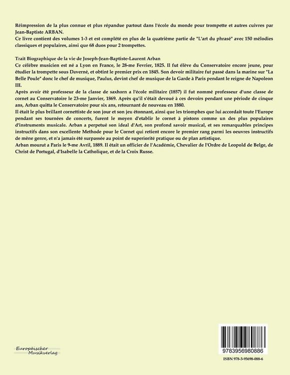 Produktbild: C&eacute;l&egrave;bre m&eacute;thode compl&egrave;te de trompette cornet &agrave; piston et saxhorn