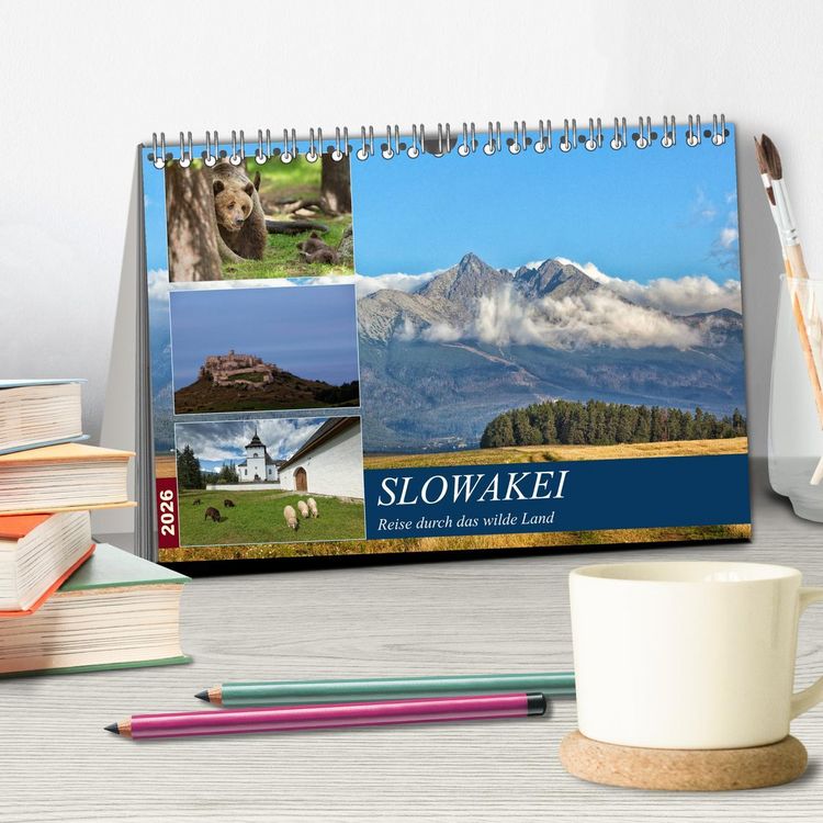 Produktbild: Slowakei - Reise durch das wilde Land (Tischkalender 2026 DIN A5 quer), CALVENDO Monatskalender