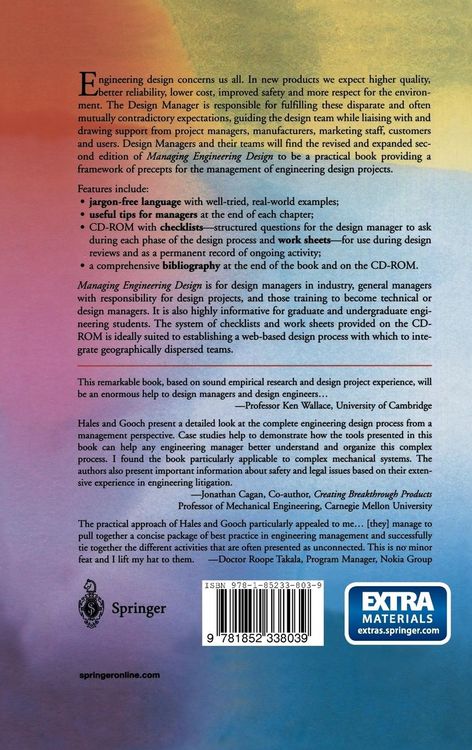 Produktbild: Managing Engineering Design