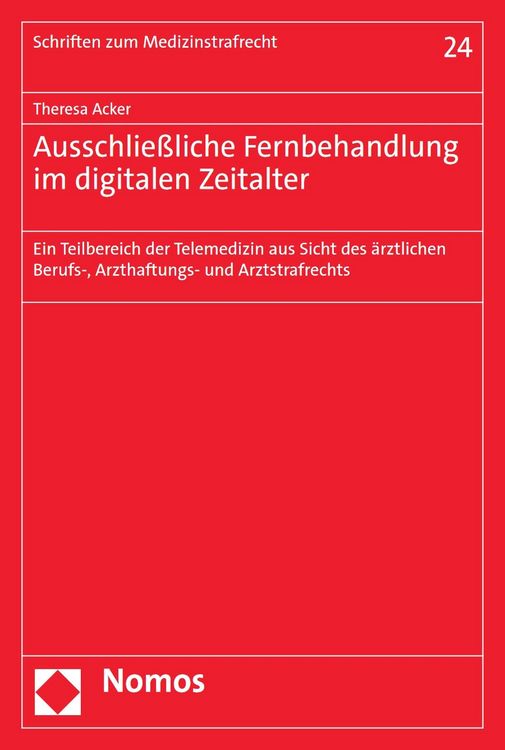 Produktbild: Ausschlie&szlig;liche Fernbehandlung im digitalen Zeitalter