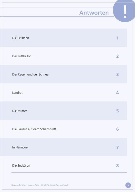 Produktbild: Das gro&szlig;e Scherzfragen-Quiz f&uuml;r Senioren