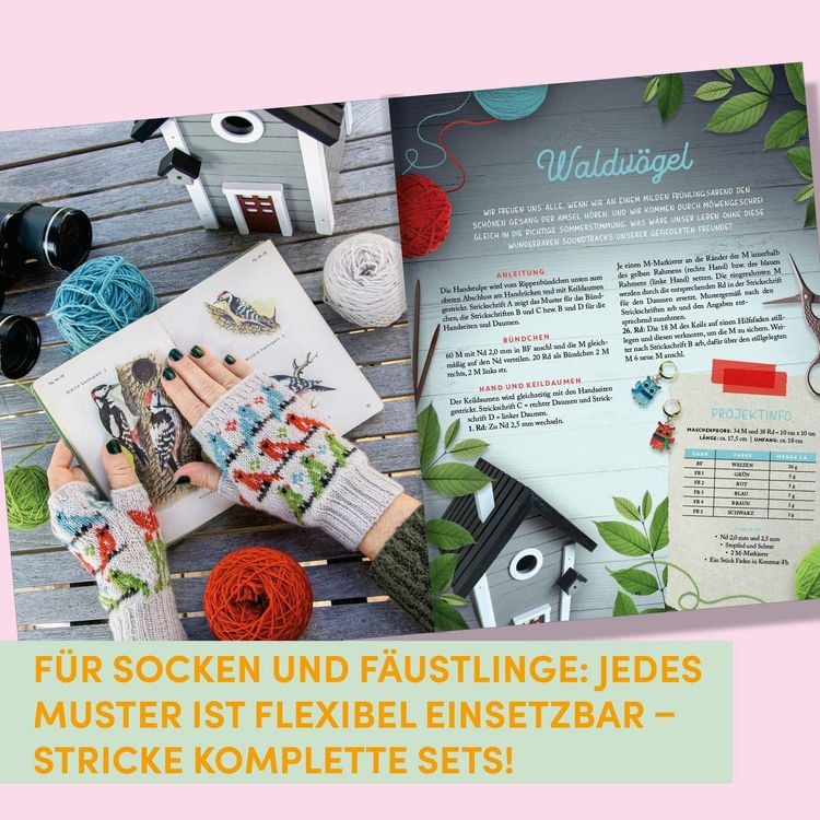 Produktbild: Kuschelige Socken und warme F&auml;ustlinge