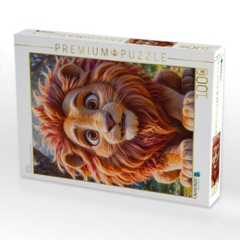 Produktbild: CALVENDO Puzzle Der L&ouml;we | 1000 Teile Lege-Gr&ouml;&szlig;e 64x48cm Foto-Puzzle f&uuml;r gl&uuml;ckliche Stunden