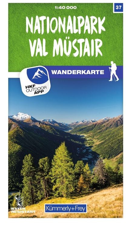 Produktbild: K&uuml;mmerly+Frey Wanderkarte 37 Nationalpark Val M&uuml;stair 1:40.000