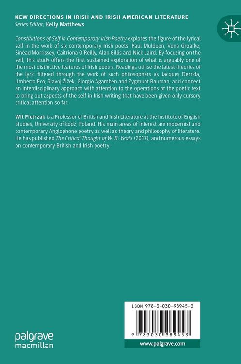 Produktbild: Constitutions of Self in Contemporary Irish Poetry