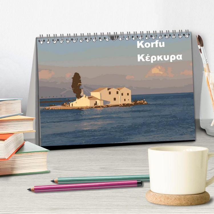 Produktbild: Korfu - Kerkira (Tischkalender 2026 DIN A5 quer), CALVENDO Monatskalender
