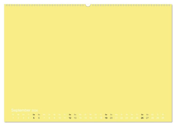 Produktbild: Bastelkalender - Gelb (Wandkalender 2026 DIN A2 quer), CALVENDO Monatskalender